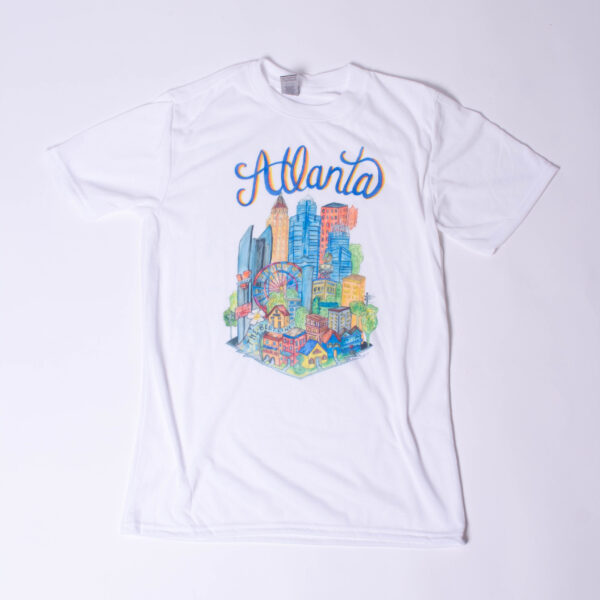 Atlanta Watercolor T-shirt - Image 2