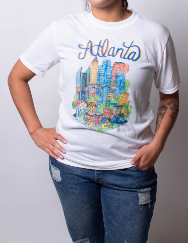 Atlanta Watercolor T-shirt - Image 3